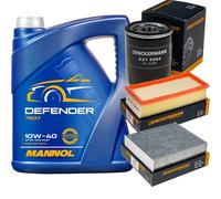 Denckermann Controllo Set mannol Defender 10W-40 5L per Smart, Forfour 1.3