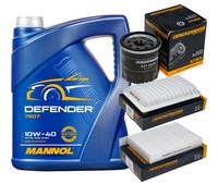 Denckermann Controllo Set Mannol Defender 10W-40 5L Per Suzuki Splash 1.0 1.2