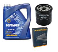 DENCKERMANN Controllo Set MANNOL Defender 10W-40 5L Per Suzuki Splash 1.2