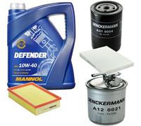 Denckermann Controllo Set Mannol Defender 10W-40 5L Per VW Caddy II Kasten