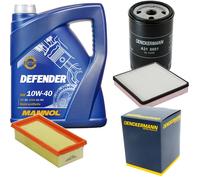 DENCKERMANN Controllo Set MANNOL Defender 10W-40 5L Per VW Golf II 1.8i Cat