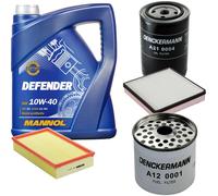 DENCKERMANN Controllo Set MANNOL Defender 10W-40 5L Per VW Jetta II 1.6 TD