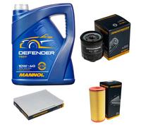 DENCKERMANN Controllo Set MANNOL Defender 10W-40 5L Per VW Lupo 1.4 FSI
