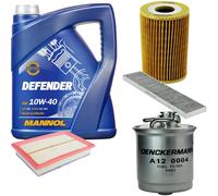 DENCKERMANN Controllo Set MANNOL Defender 10W-40 5L Per VW Sharan 1.9 TDI