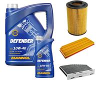 Denckermann Controllo Set mannol Defender 10W-40 6L per Audi A3 Sportback
