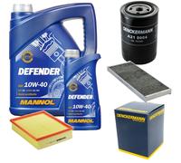 DENCKERMANN Controllo Set MANNOL Defender 10W-40 6L Per Audi A4 Avant 1.8 T