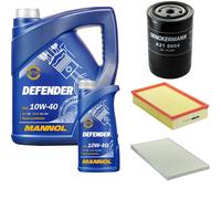 Denckermann Controllo Set mannol Defender 10W-40 6L per Audi A6 1.9