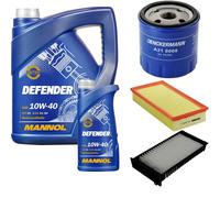 Denckermann Controllo Set mannol Defender 10W-40 6L per Citroën C5 I 2.0 16V