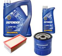 Denckermann Controllo Set Mannol Defender 10W-40 6L Per Citroën C5 II Break