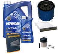 DENCKERMANN Controllo Set MANNOL Defender 10W-40 6L Per Dacia Lodgy 1.5 dCi