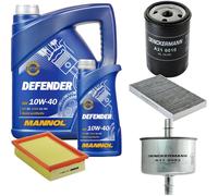 Denckermann Controllo Set Mannol Defender 10W-40 6L Per Fiat Brava 1.6 16V