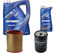 DENCKERMANN Controllo Set MANNOL Defender 10W-40 6L Per Fiat Doblo 1.6 16V