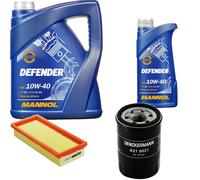Denckermann Controllo Set Mannol Defender 10W-40 6L Per Fiat Panda 1.2 1.1