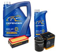 DENCKERMANN Controllo Set MANNOL Defender 10W-40 6L Per Fiat Punto 1.2 16V