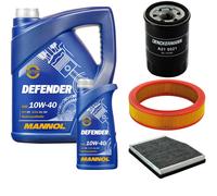 DENCKERMANN Controllo Set MANNOL Defender 10W-40 6L Per Fiat Punto Van 1.2