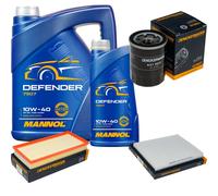 DENCKERMANN Controllo Set MANNOL Defender 10W-40 6L Per Fiat Stilo 1.4 16V