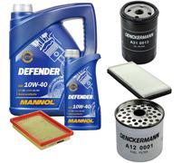 DENCKERMANN Controllo Set MANNOL Defender 10W-40 6L Per Ford Fiesta Kasten