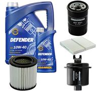 Denckermann Controllo Set Mannol Defender 10W-40 6L Per Honda CR-V II 2.0