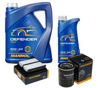Denckermann Controllo Set Mannol Defender 10W-40 6L Per Honda Jazz III 1.3I