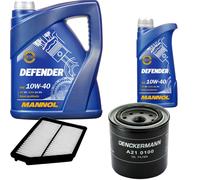 DENCKERMANN Controllo Set MANNOL Defender 10W-40 6L Per Hyundai Matrix 1.6