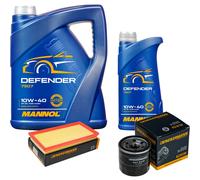 DENCKERMANN Controllo Set MANNOL Defender 10W-40 6L Per KIA Carens II 1.8