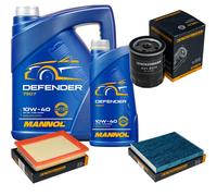 DENCKERMANN Controllo Set MANNOL Defender 10W-40 6L Per Mazda 2 1.4 1.25