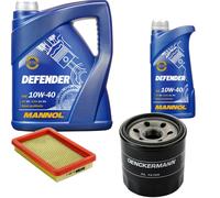 Denckermann Controllo Set Mannol Defender 10W-40 6L Per Mazda 323 F VI 1.6