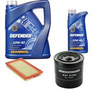 DENCKERMANN Controllo Set MANNOL Defender 10W-40 6L Per Mazda Premacy 2.0 TD