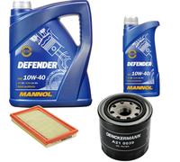 DENCKERMANN Controllo Set MANNOL Defender 10W-40 6L Per Mazda Premacy 2.0 TD