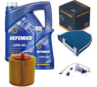 DENCKERMANN Controllo Set MANNOL Defender 10W-40 6L Per Mercedes C-Klasse