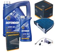 DENCKERMANN Controllo Set MANNOL Defender 10W-40 6L Per Mercedes C-Klasse