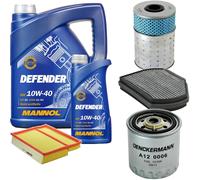 DENCKERMANN Controllo Set MANNOL Defender 10W-40 6L Per Mercedes C-Klasse