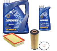 Denckermann Controllo Set Mannol Defender 10W-40 6L Per Mercedes E-Klasse
