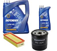 DENCKERMANN Controllo Set MANNOL Defender 10W-40 6L Per MG Rover 25 1.4 16V