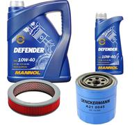 Denckermann Controllo Set Mannol Defender 10W-40 6L Per Nissan Pick-Up 2.4
