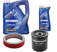 Denckermann Controllo Set Mannol Defender 10W-40 6L Per Nissan Pick-Up 2.5 D