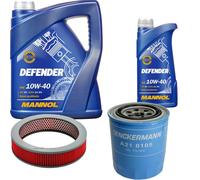 Denckermann Controllo Set Mannol Defender 10W-40 6L Per Nissan Pick-Up 2.5 D