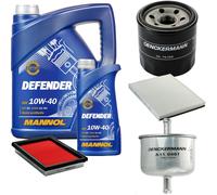 DENCKERMANN Controllo Set MANNOL Defender 10W-40 6L Per Nissan Primera 1.6