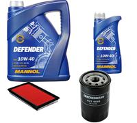 Denckermann Controllo Set Mannol Defender 10W-40 6L Per Nissan Primera 2.0