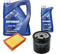 Denckermann Controllo Set Mannol Defender 10W-40 6L Per Opel Calibra A 2.0I