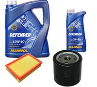 Denckermann Controllo Set Mannol Defender 10W-40 6L Per Opel Calibra A 2.0I
