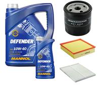 DENCKERMANN Controllo Set MANNOL Defender 10W-40 6L Per Opel Omega B 2.2 16V