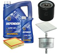 DENCKERMANN Controllo Set MANNOL Defender 10W-40 6L Per Opel Omega B 2.2 16V