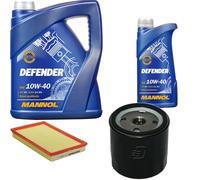DENCKERMANN Controllo Set MANNOL Defender 10W-40 6L Per Opel Vectra B 1.6I