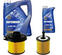 Denckermann Controllo Set Mannol Defender 10W-40 6L Per Peugeot 106 II 1.1I