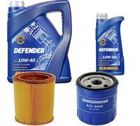DENCKERMANN Controllo Set MANNOL Defender 10W-40 6L Per Peugeot 106 II 1.5 D