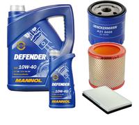DENCKERMANN Controllo Set MANNOL Defender 10W-40 6L Per Peugeot 405 II 1.4