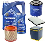 DENCKERMANN Controllo Set MANNOL Defender 10W-40 6L Per Peugeot 405 II 1.4