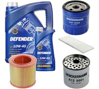Denckermann Controllo Set Mannol Defender 10W-40 6L Per Peugeot Boxer Kasten