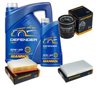DENCKERMANN Controllo Set MANNOL Defender 10W-40 6L Per Renault Fluence 2.0